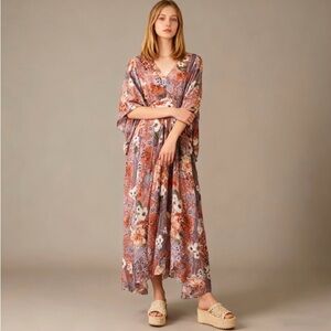 Johnny Was Scarlet Georgette Dress -- NWOT -- Small